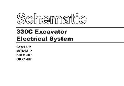 卡特330C挖機中文電子版本電路圖紙