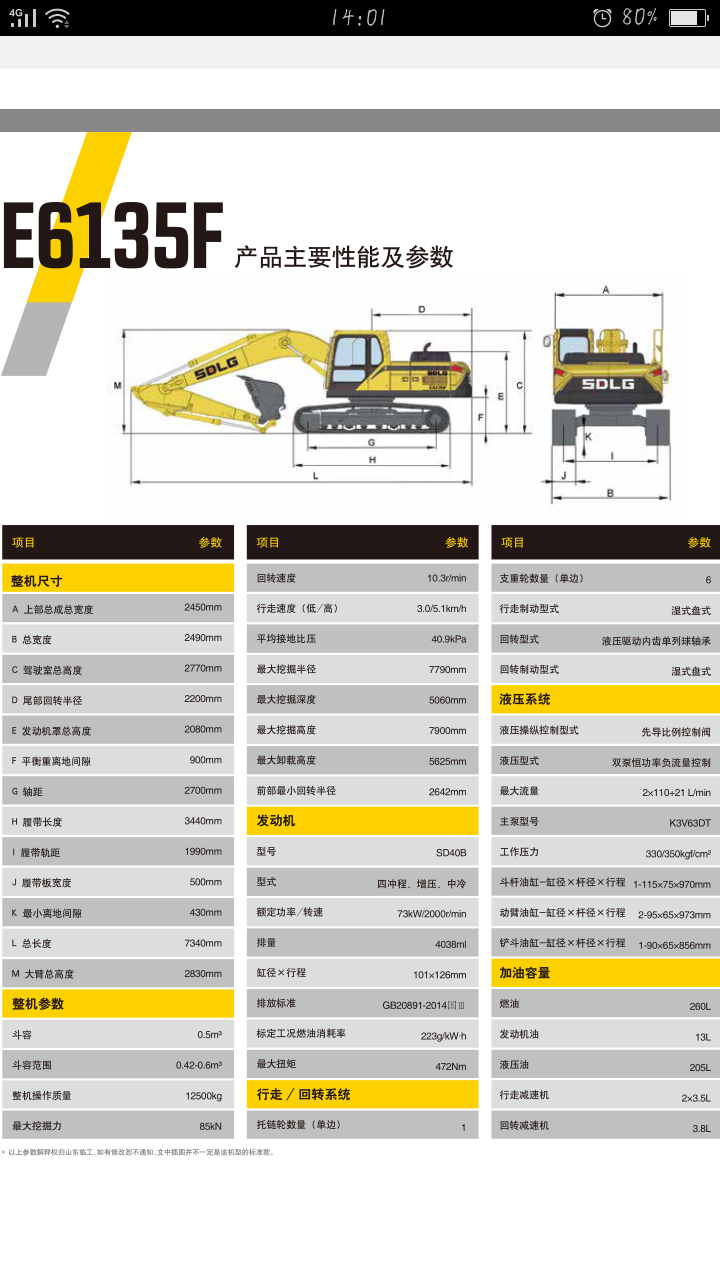 临工135 沃尔沃120D