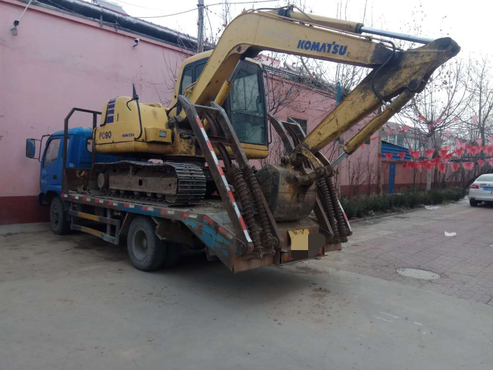程力东风挖掘机专用拖车