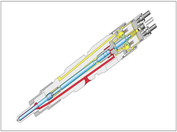 高壓共軌電噴技術(shù)是指在高壓油泵、壓力傳感器和電子控制單元組成的閉環(huán)系統(tǒng)中，將噴射壓力的產(chǎn)生和噴射過程彼此完全分開的一種供油方式。它是由高壓油泵將高壓燃油輸送到公共供油管，通過公共供油管內(nèi)的油壓實現(xiàn)精確控制，使得高壓油管的壓力大小與發(fā)動機的轉(zhuǎn)速無關(guān)，可以大幅度減小柴油泵供油壓力隨發(fā)動機轉(zhuǎn)速變化而變化。
  抽個時間會講一下電噴機的SCV閥的工作原理，今天就說到這里先哈。