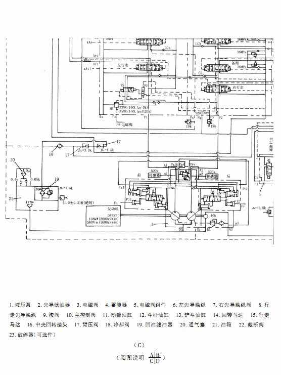 斗山 挖掘机 液压电路图