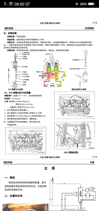 挖掘机维修资料  挖掘机手柄工作原理