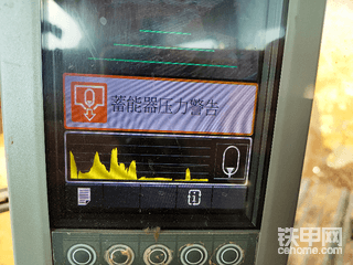 卡特336ELH回转蓄能器系统故障和蓄能器压力警告