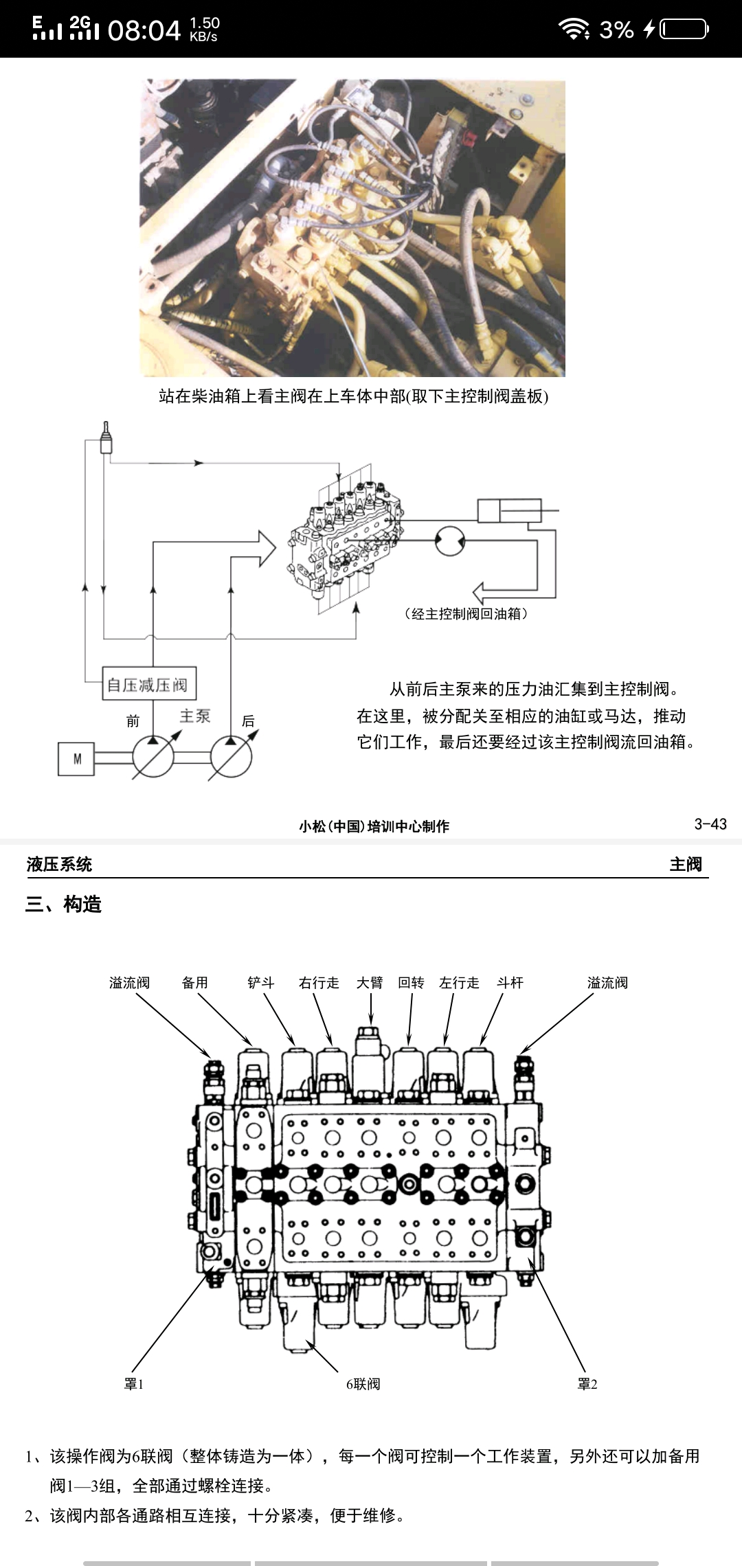 小松6挖掘机维修资料技术读本