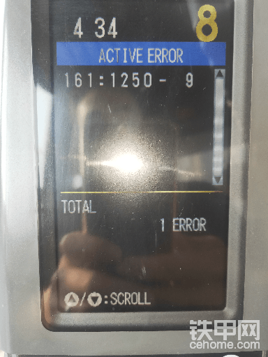 卡特320D2GC故障代码161:1250-9