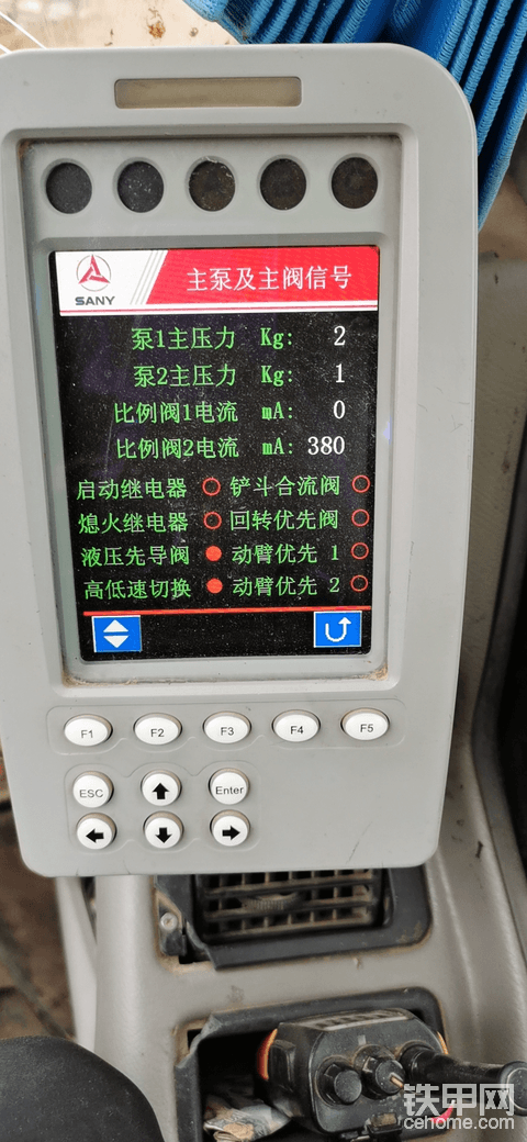 三一动臂优先阀灯是长亮还是