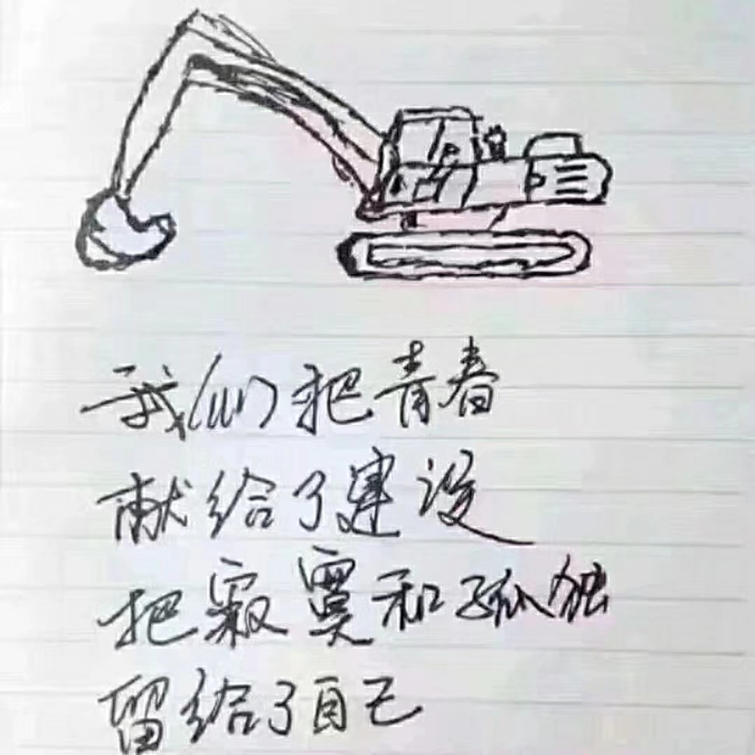 【我要粉絲】哥開的不是挖掘機，是寂寞。