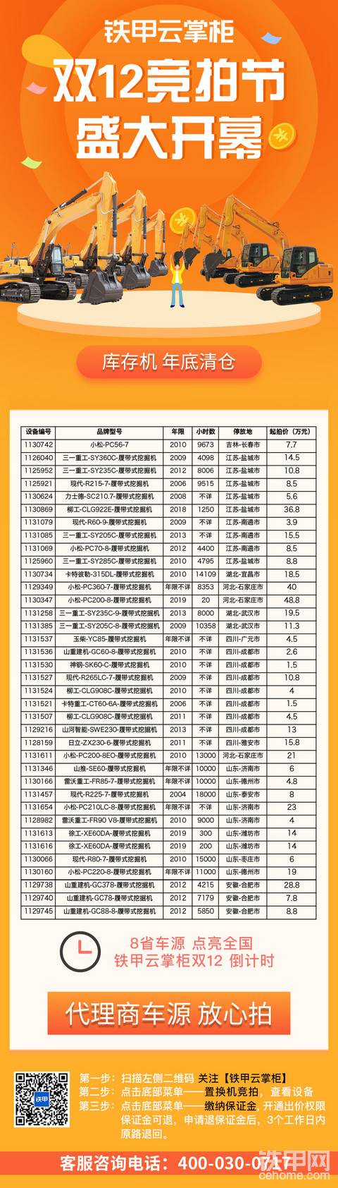 14.5萬買大挖??！雙12購機(jī)節(jié) 冰點(diǎn)價(jià)格 熱力清倉??！