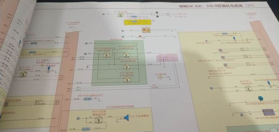 挖掘機液壓電路圖紙