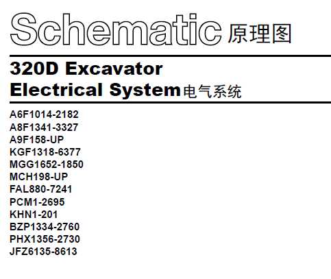 卡特320D电喷机中文电路图纸分享