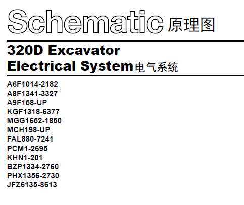 卡特320D電噴機(jī)中文電路圖紙分享