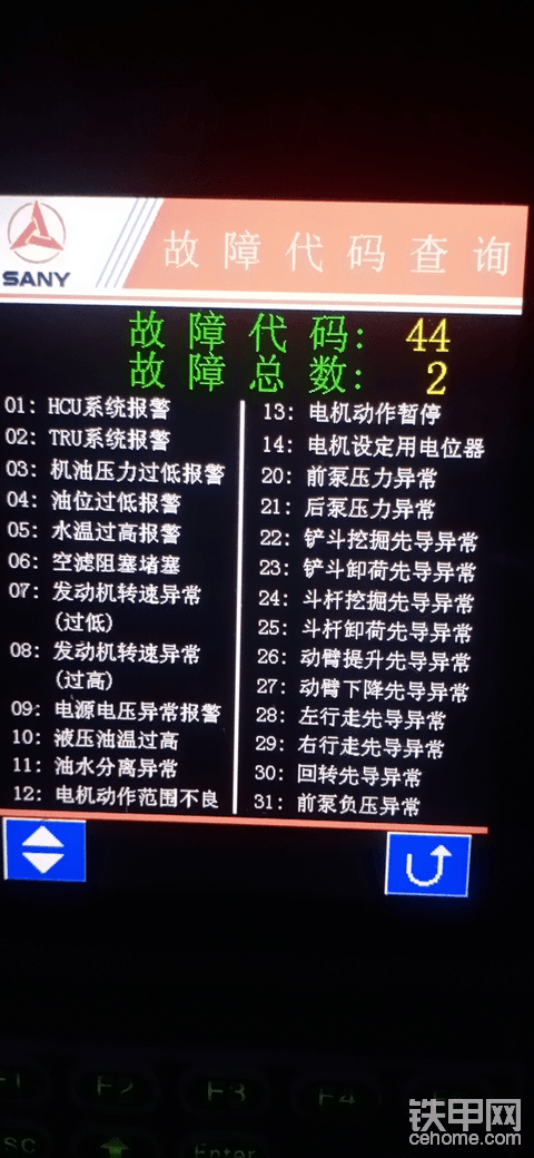 三一135－8故障代碼