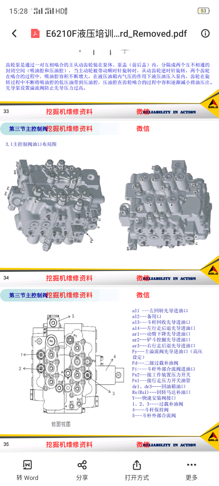 全套挖掘機(jī)維修資料