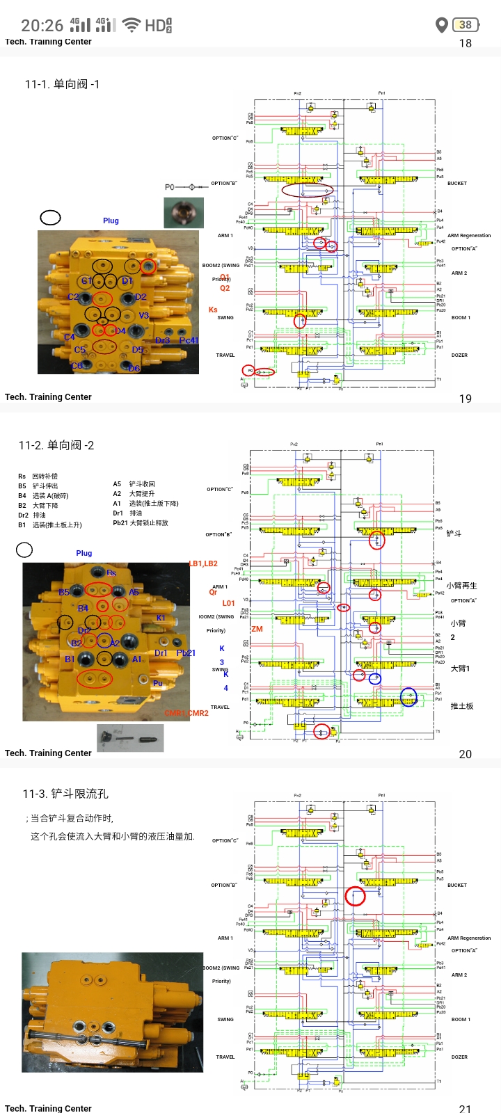 挖掘機維修速查資料！