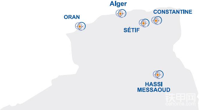 Bergerat Monnoyeur的网络分布在阿尔及利亚全国各地，其总部位于Oued Smar工业区。
除了代理卡特彼勒的业务之外，Bergerat Monnoyeur还代理雷诺卡车，梅赛德斯奔驰卡车。
Bergerat Monnoyeur隶属于法国Monnoyeur集团。Monnoyeur1906年在法国成立，主要业务有：卡特彼勒设备代理，能源生产和自动化，汽车，农业机械，装卸解决方案以及建筑数字化领域。
Monnoyeur集团是卡特彼勒在法国的独家特许经销商，在全球16个国家/地区都有业务。
1938年在法国图卢兹成立了第一家公司，到60年代，区域网络一直扩展到法国各大城市。从1961年到1989年，该公司为大型基础设施项目提供设备支持，并在能源领域开展业务。
1976年，Monnoyeur集团的联络处（Bergerat Monnoyeur国际“ BMI”）在阿尔及利亚成立，1998年成立的Bergerat Monnoyeur Algeria“ BMA”。
90年代，Monnoyeur集团在阿尔及利亚收购了Feu Vert和Impex公司，开始进入汽车维修市场。
阿尔及利亚之后，该集团又进军罗马尼亚，波兰。Monnoyeur集团成为雷诺汽车的进口商和约翰迪尔农业设备的分销商。
2005年，Bergerat Monnoyeur成为卡特彼勒在比利时和卢森堡的代理商。Feu Vert和Impex的业务于2007年被出售。2012年，该集团成为 Trimble（天宝）品牌的分销商，以数字化管理进入建筑公司行业。