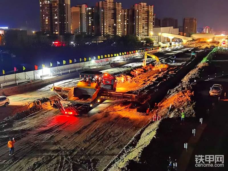 土建，路面銜接緊密