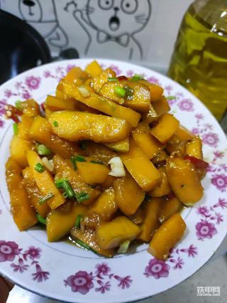 今天大雨在家做饭