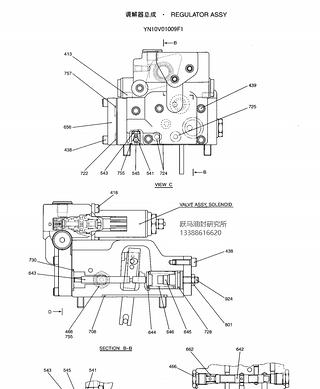SK200-8液压泵调节器修理包