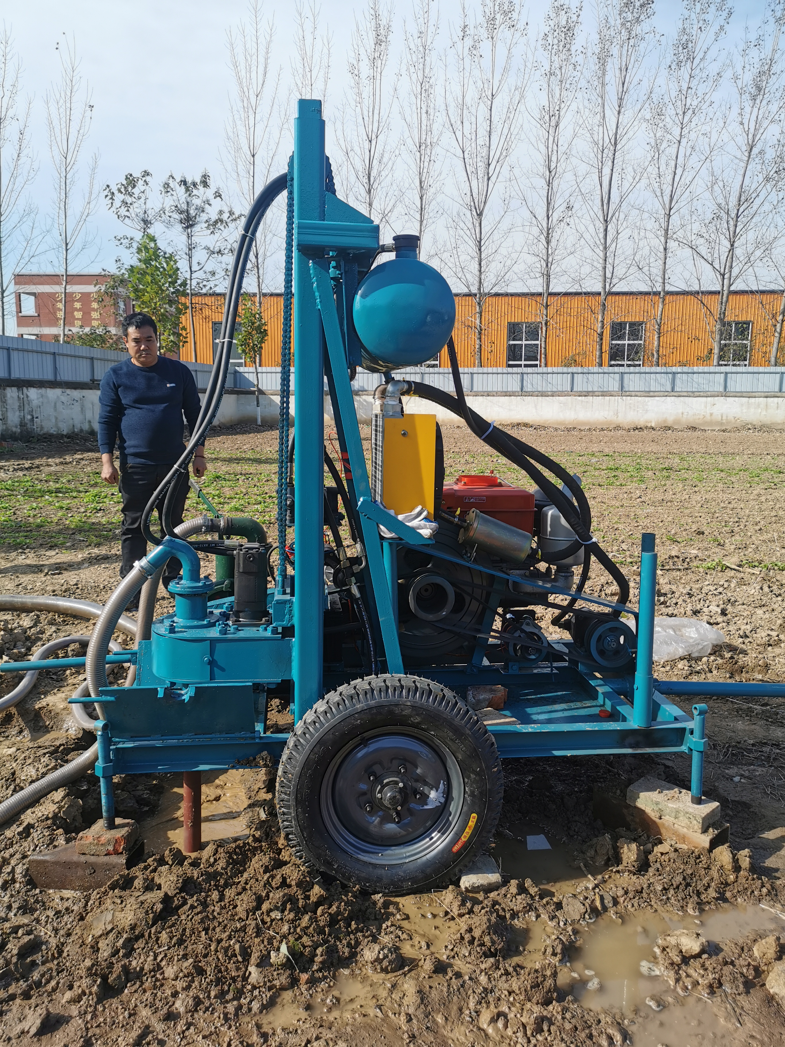 液壓馬達小型家用打井機