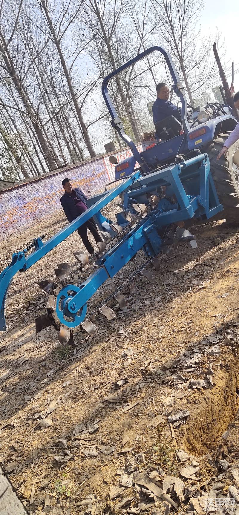 鏈條開溝機  田間管道開溝機-帖子圖片