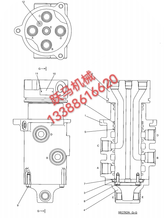 神鋼SK200-8中心接頭油封細(xì)節(jié)展示