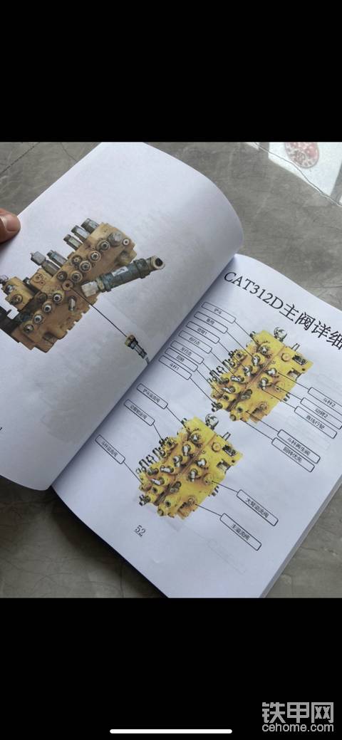 挖掘机分配器图解