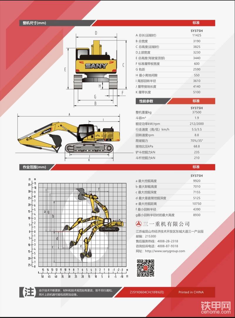 参数信息由三一销售提供参考