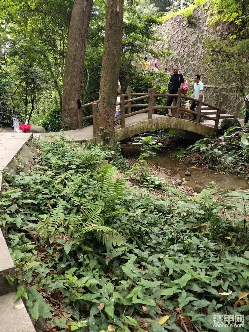 繼續(xù)登頂，小橋流水人家，很多家長重陽帶小朋友過來登高祈福。