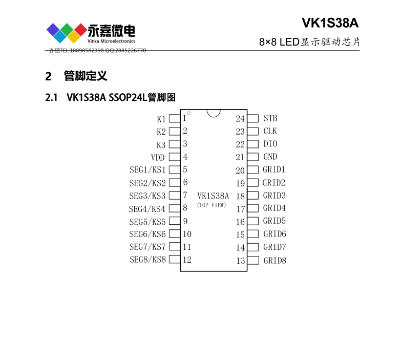 數(shù)碼屏驅(qū)動芯片VK1S38A內(nèi)置RC振蕩器及上電復(fù)位圖的-帖子圖片