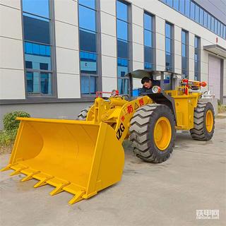 煤礦用側(cè)翻斗井下裝載機(jī)低矮車身無煙塵
