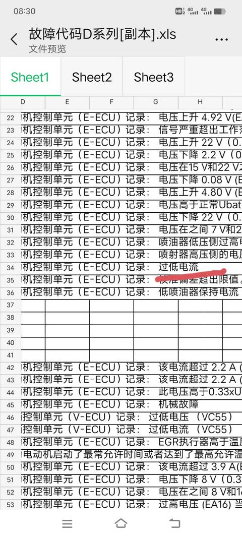 沃尔沃报燃油喷射的处理过程