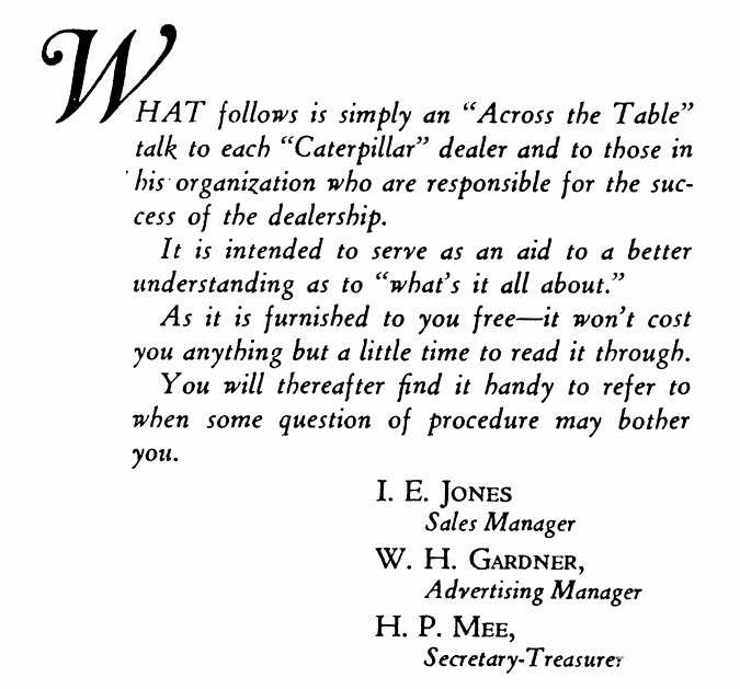 百年卡特彼勒杂思——Across the table-帖子图片