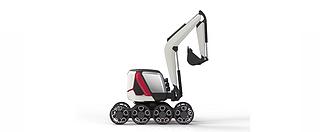 业内首创，令人震惊：八个轮子的日本品牌电动挖掘机你见过吗？