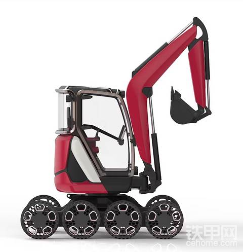 业内首创，令人震惊：八个轮子的日本品牌电动挖掘机你见过吗？