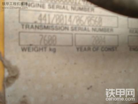 單位2004年JCB3cx-2T個人使用報告