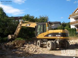 卡特 316C轮式挖掘机美图