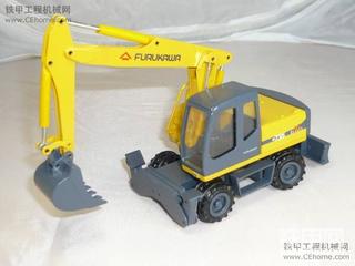 1/50 古河W735轮呔式挖掘机模型