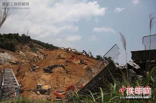 台湾山崩断桥现场