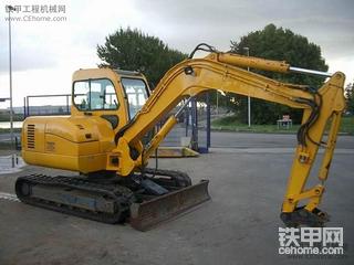 黄色的山河智能（Sunward） SWE70挖掘机