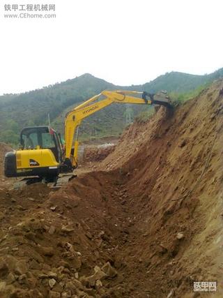 再续我的小挖现代60-7的工作照