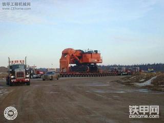 國外的日立EX5500運輸和卸車過程（在別的論壇看到的）