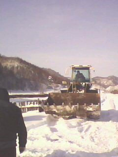 冰天雪地我的斗山225-7還在工作中