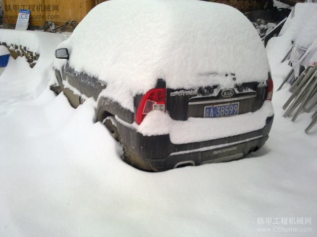 下暴雪 工地隨拍