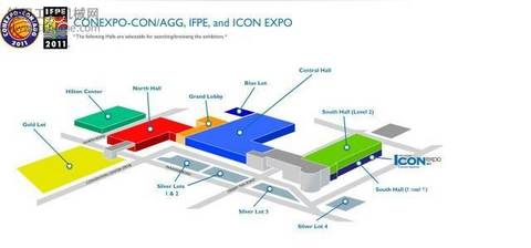 Conexpo-con/AGG 2011展區(qū)平面圖