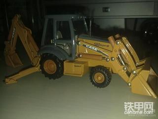 凯斯原厂挖掘机两头忙模型