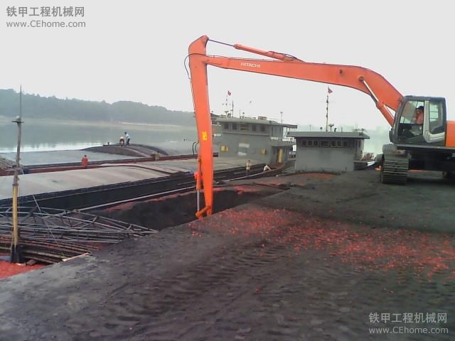 码头挖煤 全新日立360加长臂
