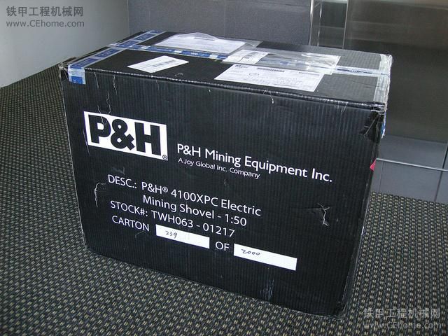 P&amp;H 4100PC正鏟挖掘機(jī)模型[有燈著]