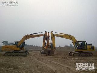 -- 南水北调郑州段、中日韩挖机对抗赛！！！