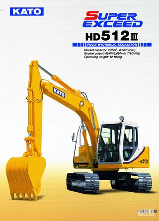 KATO 加藤株式会社 12吨挖机 ----HD512III