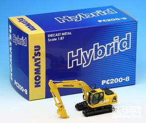 KOMATSU PC200-8 Hybrid Backhoe 1:87